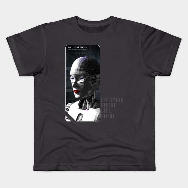 Android Kids T-Shirt by Cultural Barbwire